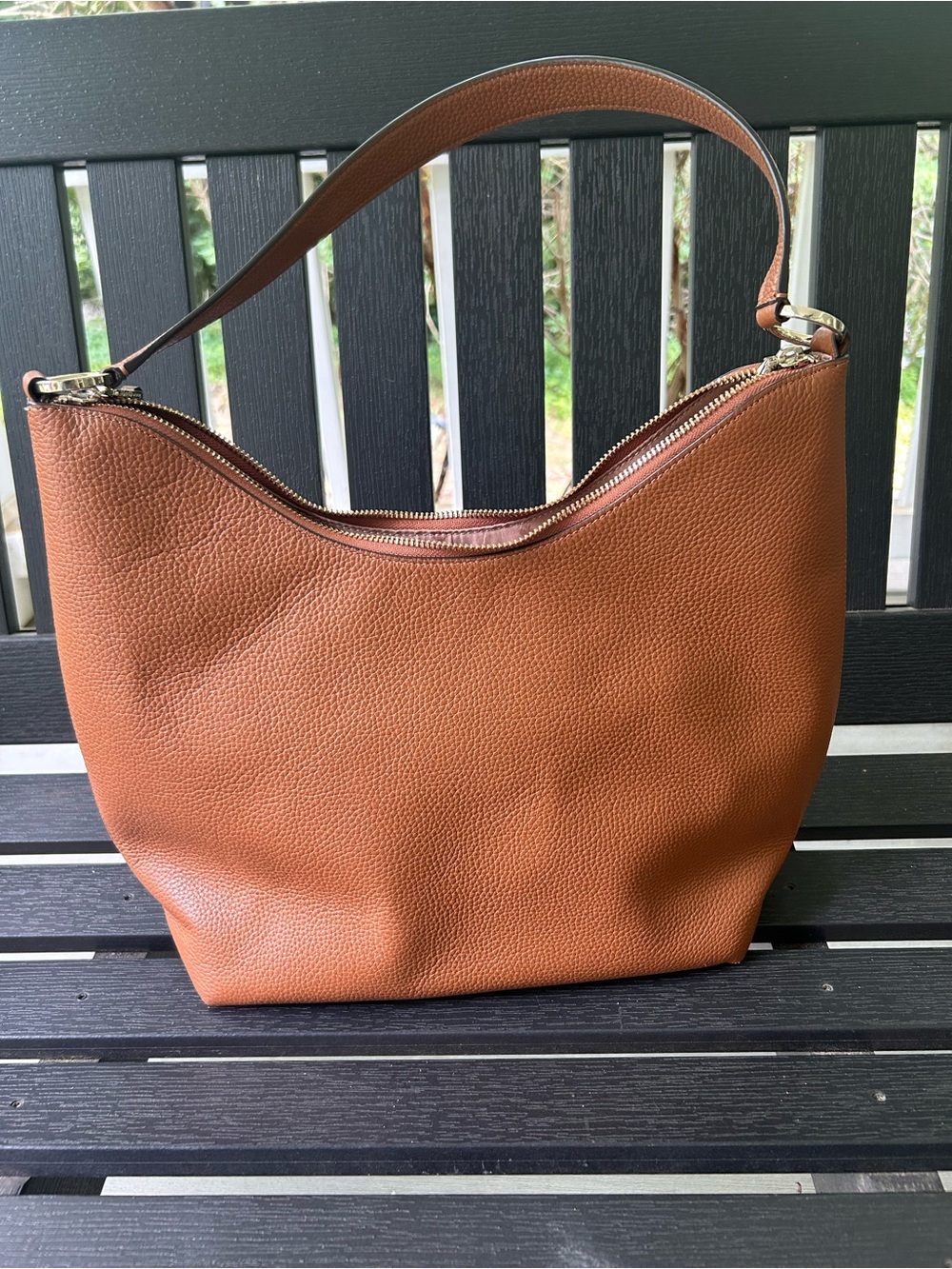 kate spade Brown Pebbled Leather Shoulder Hobo - Picture 5 of 6